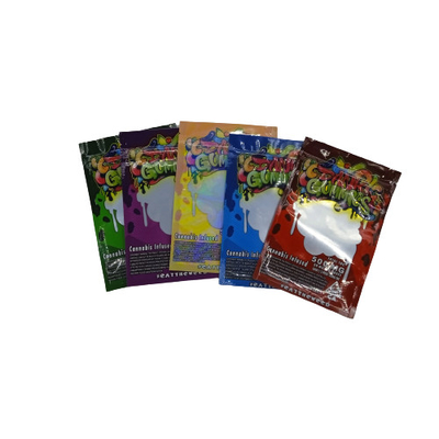 Αγορά 25G σακούλες με χόρτο Mylar σφραγισμένες από τρεις πλευρές με κλειδαριά ασφαλείας παιδιών online manufacture