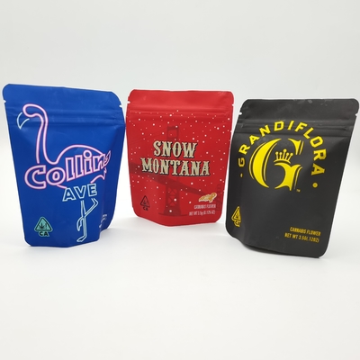 Αγορά Τύπωση Αδιάβροχο Mylar 3.5g 7.0g 14g 28g 1lb Unce Προσαρμοσμένη συσκευασία τροφίμων online manufacture