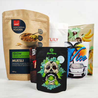 Αγορά Θερμική Σφραγίδα Mylar Weed Sac 3,5 7g 1oz Zip Lock Smell Proof Mylar Stand Up Pouches online manufacture