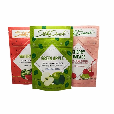 Αγορά THC Gummy πρόχειρων φαγητών συσκευάζοντας μυρωδιάς απόδειξης τσάντα εγγράφου της Kraft σακουλών εξατομικεύσιμη online manufacture