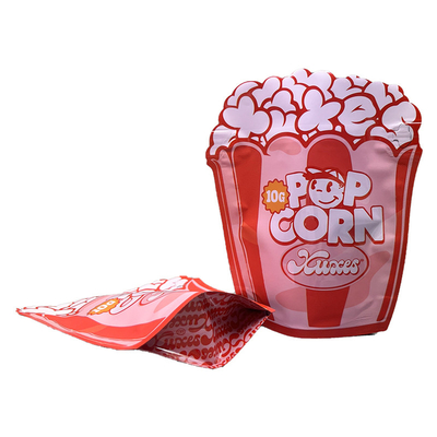 Αγορά Popcorn ταινιών της PET τσαντών Mylar συνήθειας ζιζανίων τεμαχισμένη μορφή σακούλα μορφής online manufacture