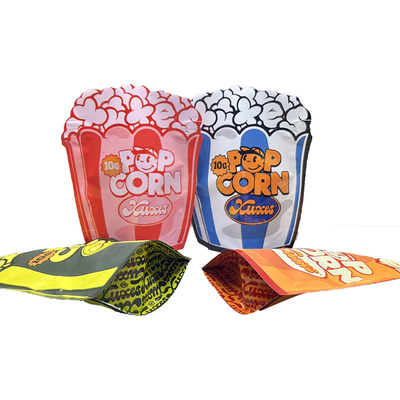 Αγορά Popcorn στάση Mylar μορφής επάνω Ziplock μορφής συνήθειας σακουλών στην ανώμαλη κορυφή online manufacture