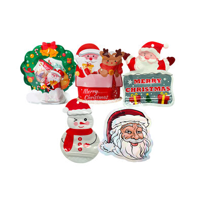 Αγορά Προσαρμοσμένο μέγεθος Ενυδατοασφαλής Gravure εκτύπωση Stand Up τσάντα φερμουάρ σακούλα για τη χριστουγεννιάτικη ζαχαροπλαστική συσκευασία online manufacture