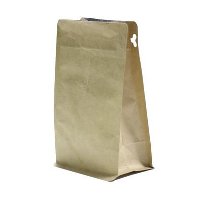 Αγορά OEM Kraft Stand Up Pouches Τυπωμένα Mylar Βιοδιασπώμενα θερμικά σφραγίσματα online manufacture