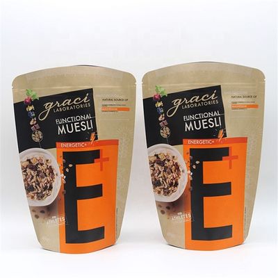 Αγορά Επανακλείσιμα Kraft Stand Up Pouches Gravure Τυπωμένα 4oz καφέ χαρτοσακούλες online manufacture