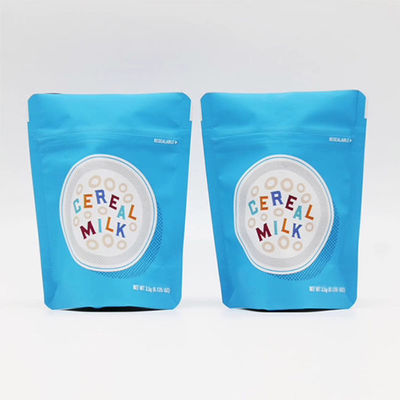 Αγορά CMYK Τυπωμένες τσάντες στερεόποσης 50g επαναχρησιμοποιήσιμες τσάντες ziplockk online manufacture
