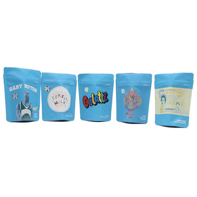 Αγορά LDPE Mylar ziplockk Stand Up τσάντες μπλε επανακλειδωτές τσάντες φερμουάρ 5 ίντσες ύψος online manufacture