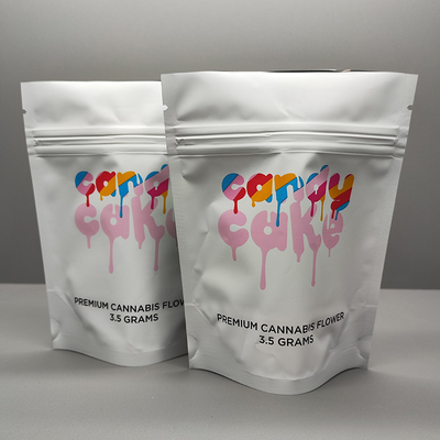 3.5g χόρτο Φυτική συσκευασία μαλακό άγγιγμα Mylar σακούλα Mylar ziplockk Stand Up σακούλες