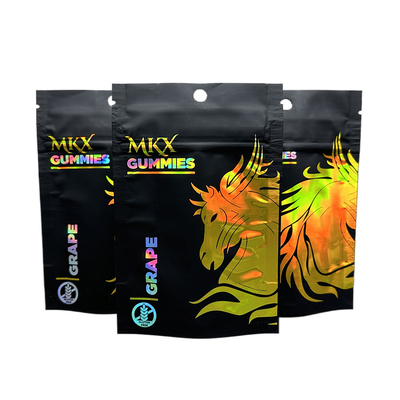 3.5g ζιζανίων συσκευάζοντας τσάντες Mylar τσαντών ολογραφικές με το ασφαλές για τα παιδιά φερμουάρ