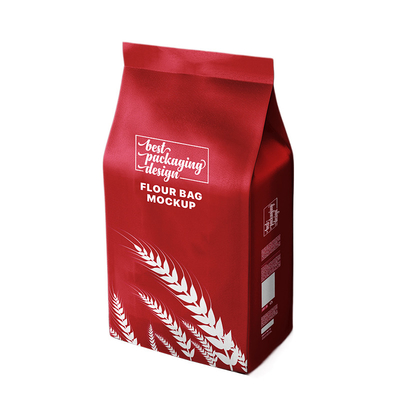 Πλαστική τσάντα Packaing φασολιών καφέ σακουλών 16oz καφέ επίπεδων κατώτατων σημείων με τη βαλβίδα