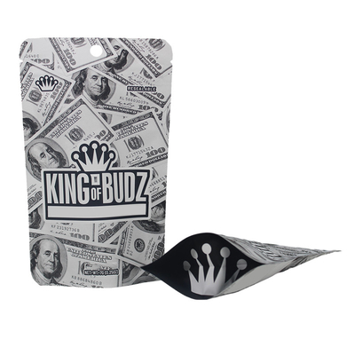 3.5g 7g Zipper Mylar σακούλες μαλακό άγγιγμα οσφρητική ανθεκτικό στα παιδιά για συσκευασία μπισκότα
