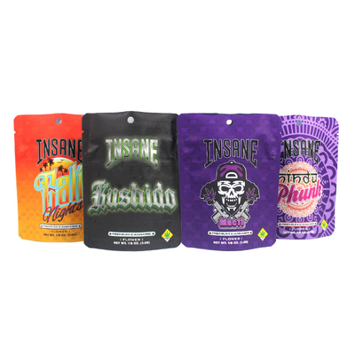 3.5g Μυρωδιάστατη σακούλα Mylar πλαστική μαλακή συσκευασία