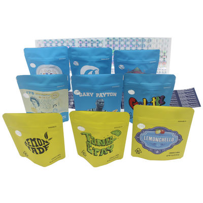 Θερμικά σφραγισμένα αλουμινένιο φύλλο Mylar Bag Custom Printed Logo ziplockk Mylar Bags