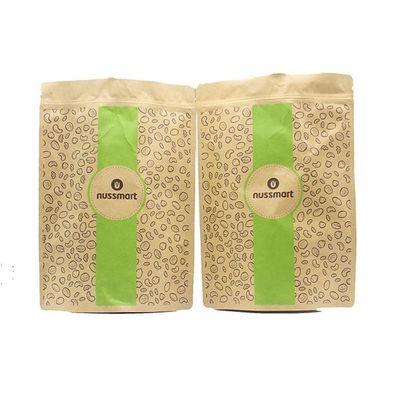 Προσαρμοσμένο Τυπωμένο Ziplockk Καφέ Χαρτί Kraft Stand Up Pouch για τσάι Stand Up Zipper Bag