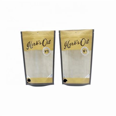 OEM Βλέπετε μέσα από τις τσάντες Gravure Τυπωμένο Kraft Paper Bag με διαφανές παράθυρο