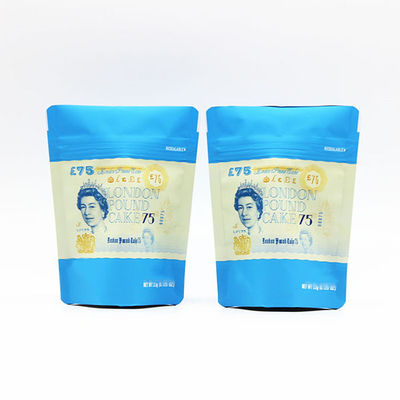 Παιδικής προστασίας 3oz επανακλειδωτές Stand Up Pouches 4,75 ίντσες Foil Zip Seal Pouches