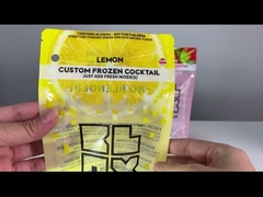 διαφανές doypack σακουλών ποτών οινοπνεύματος χυμού συσκευάζοντας για τη συνήθεια