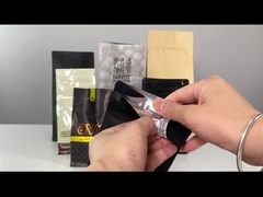 Πλαστική συσκευασία Mylar φύλλων αλουμινίου αργιλίου τσαντών φασολιών καφέ συνήθειας για τον καφέ