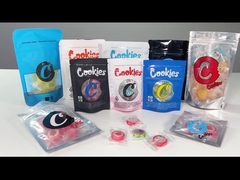 Mylar Bag With Window Cookies Τσάντα συσκευασίας stand-up pouches For Weed flower