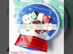 Προσαρμοσμένη χριστουγεννιάτικη σακούλα συσκευασίας Mylar με ειδικό σχήμα και κλείδωμα με σφραγίδα